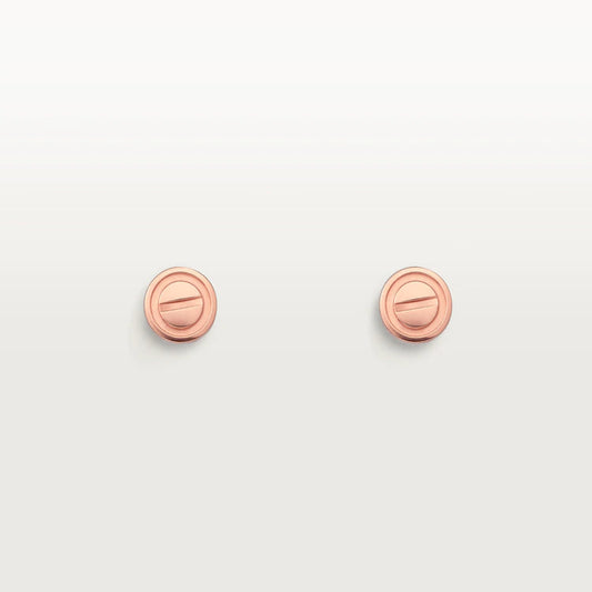 [✨ROSE✨]LOVE EARRINGS PINK GOLD 10MM