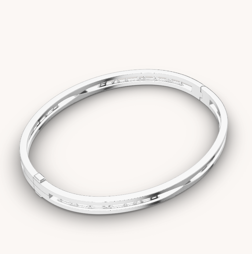 [✨ROSE✨]ZERO 1 SPIRAL LOGO SILVER BRACELET