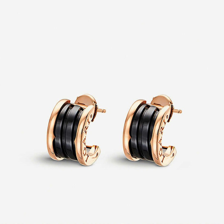 [✨ROSE✨]ZERO 1 PINK GOLD CERAMIC EARRINGS