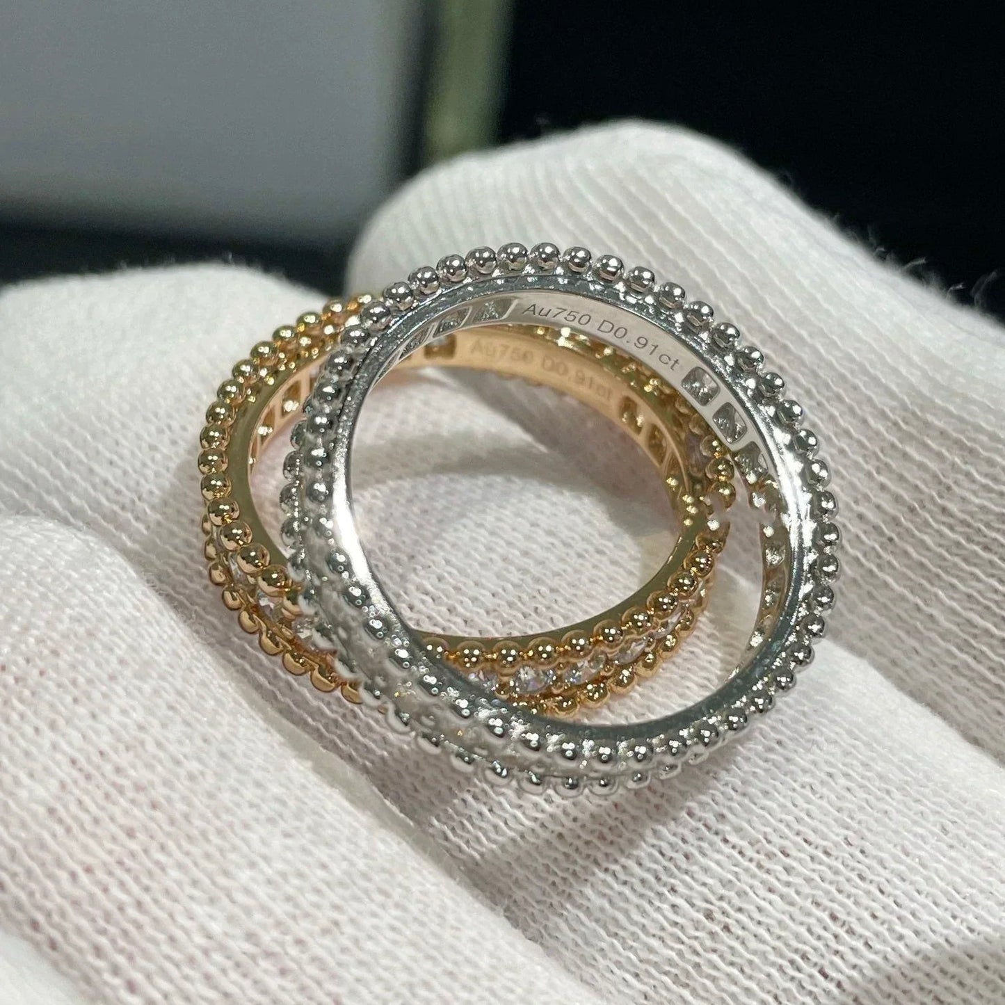 [✨ROSE✨]PERLEE DIAMOND SILVER RING