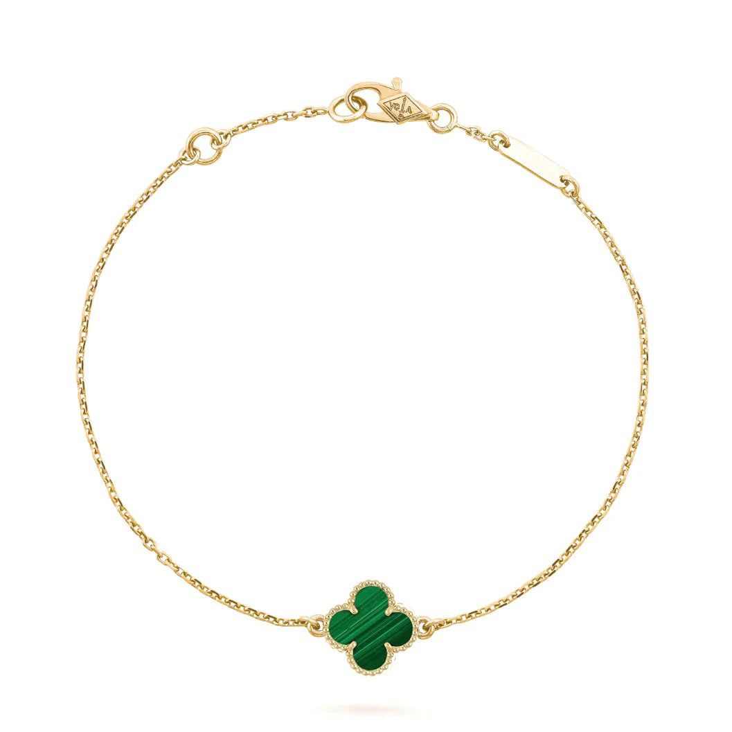 [✨ROSE✨]CLOVER BRACELET MALACHITE 1 MOTIF