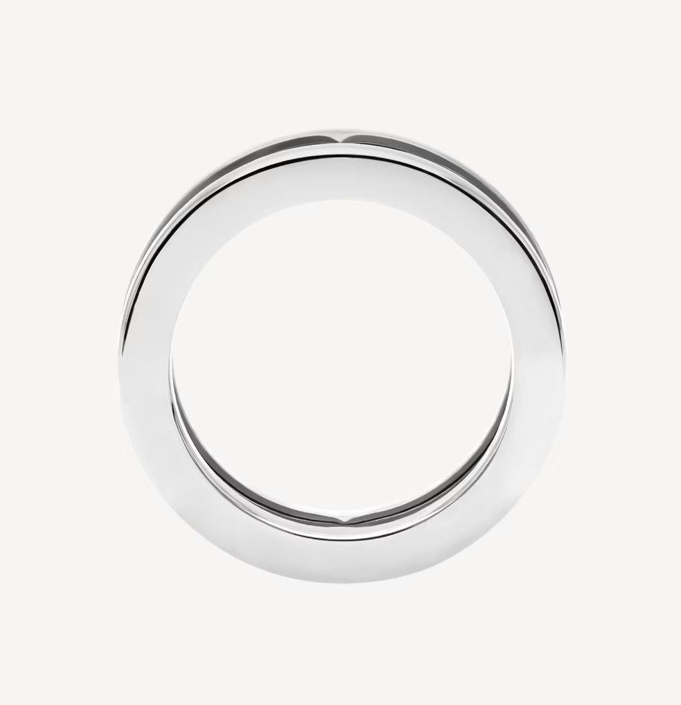 [✨ROSE✨]ZERO 1 ONE-BAND WITH OPENWORK LOGO SPIRAL RING