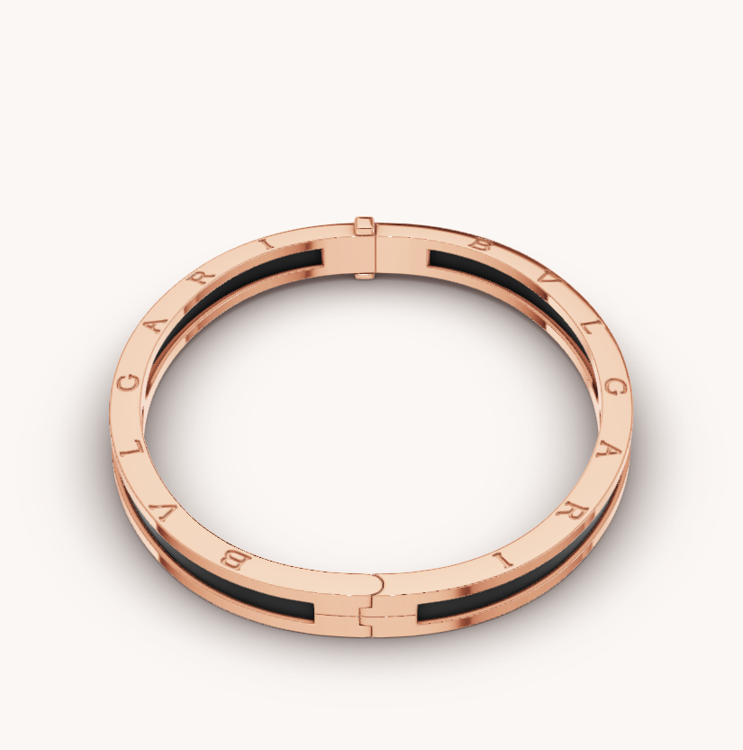 [✨ROSE✨]ZERO 1 PINK GOLD WITH BLACK CERAMIC BRACELET