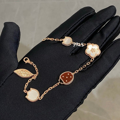 [✨ROSE✨]LUCKY SPRING 5 MOTIF BRACELET