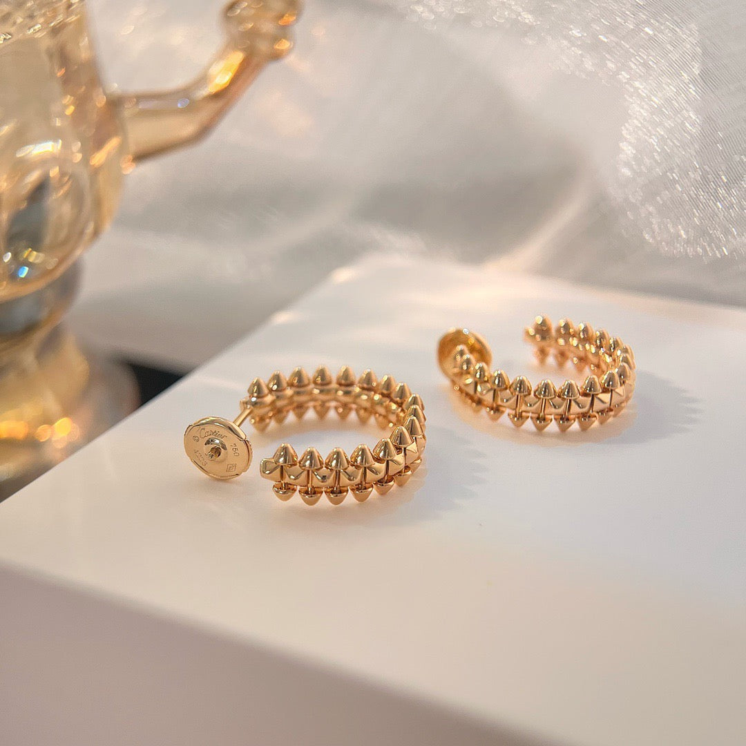 [✨ROSE✨]CLASH SMALL HOOP EARRINGS