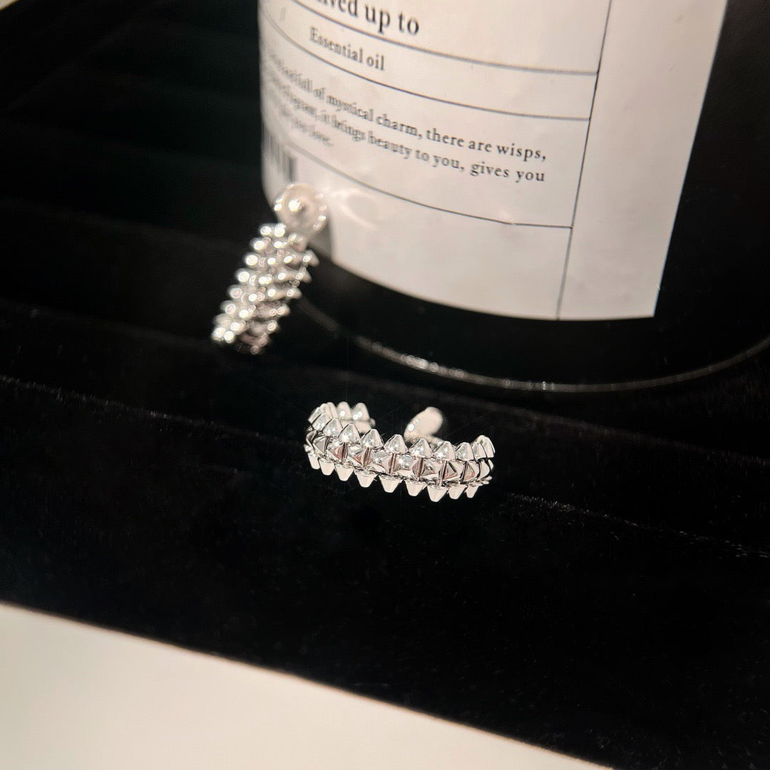 [✨ROSE✨]CLASH SMALL HOOP EARRINGS