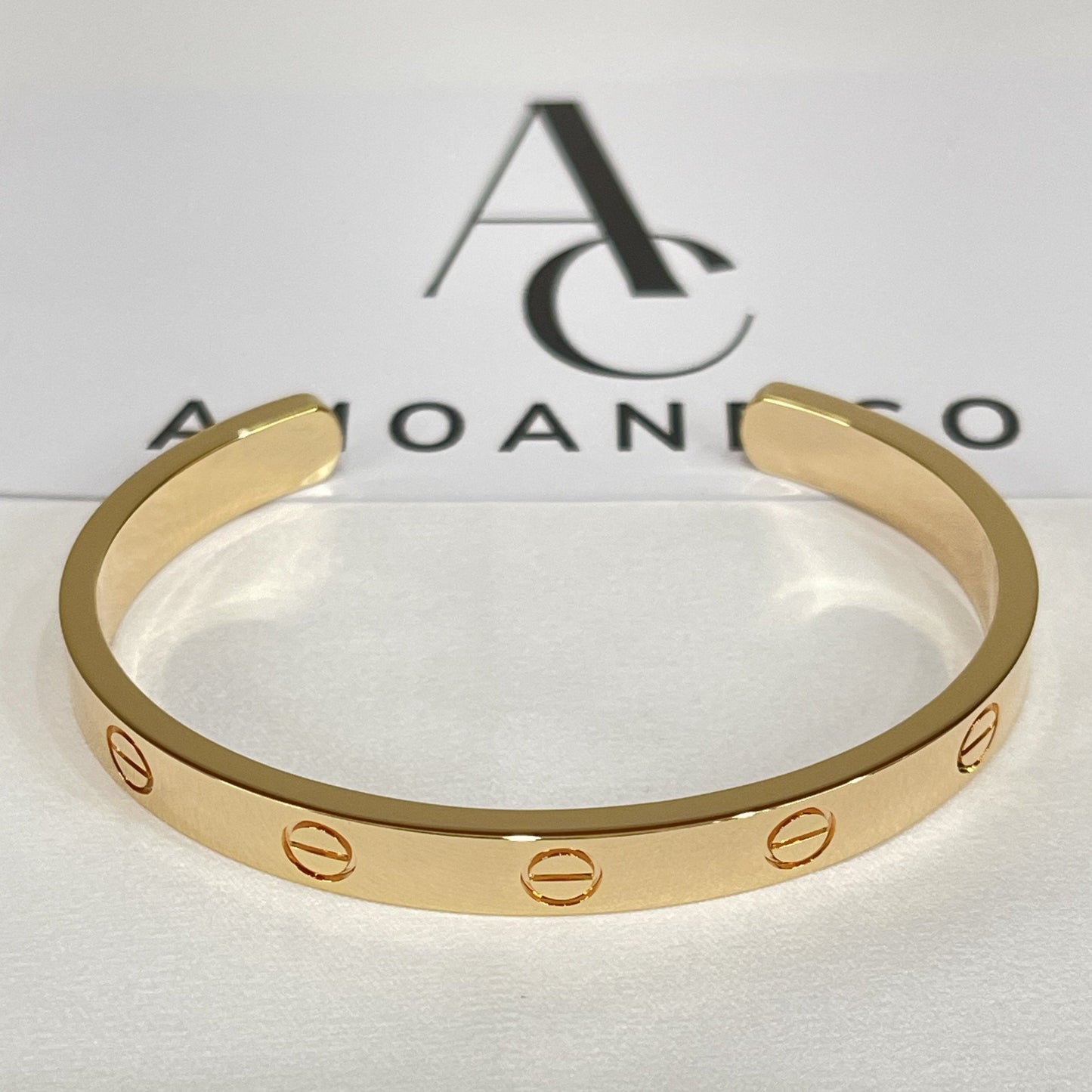 [✨ROSE✨]LOVE BRACELET 6.1MM OPEN CUFF