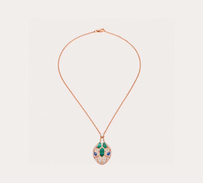 [✨ROSE✨ ]HAUTE COUTURE GOLDEN SERPENT HEAD NECKLACE