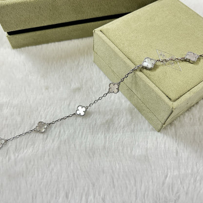 [✨ROSE✨]CLOVER 6 MOTIF WHITE MOP BRACELET