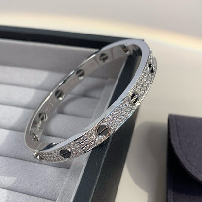[✨ROSE✨]LOVE BRACELET 6.1MM DIAMOND-PAVED CERAMIC