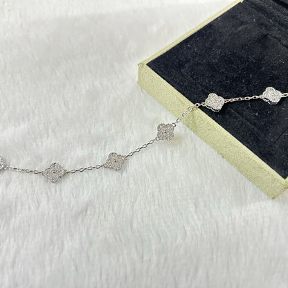 [✨ROSE✨]CLOVER 6 MOTIF DIAMOND BRACELET