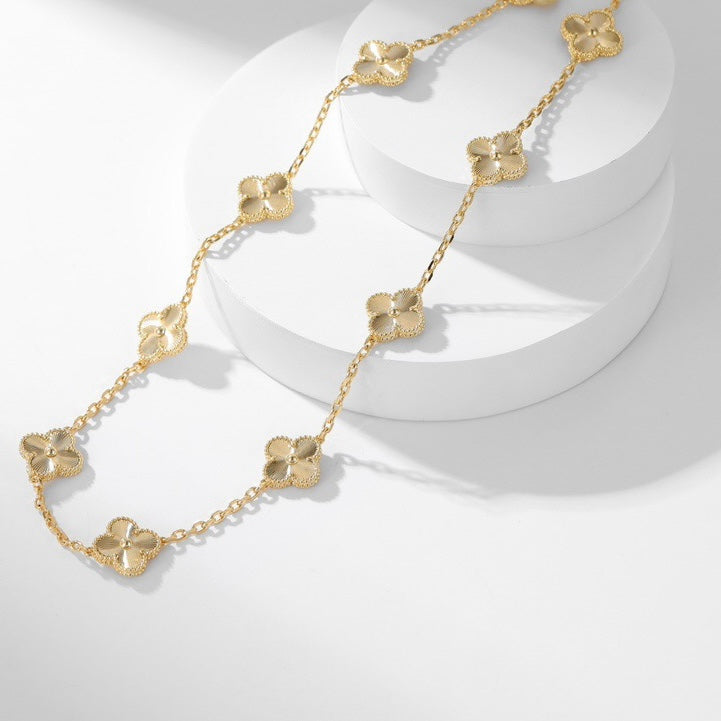 [✨ROSE✨]CLOVER 10 MOTIFS LASER NECKLACE