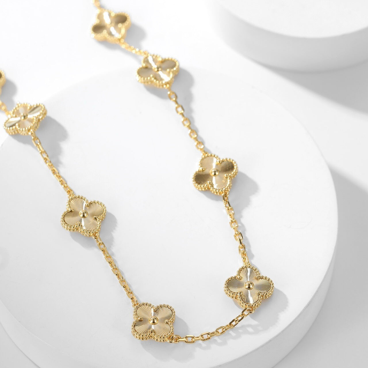 [✨ROSE✨]CLOVER 10 MOTIFS LASER NECKLACE