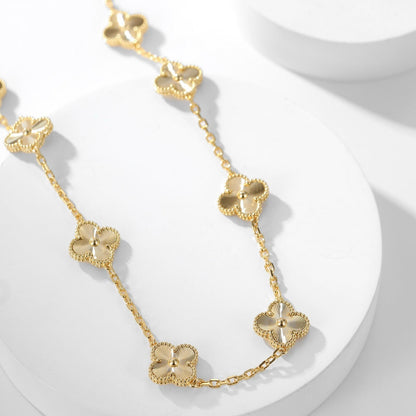 [✨ROSE✨]CLOVER 10 MOTIFS LASER NECKLACE