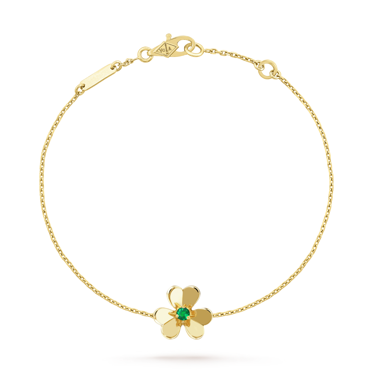 [✨ROSE✨]FRIVOLE GOLD FLOWER PINK MALACHITE BRACELET