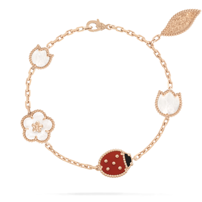[✨ROSE✨]LUCKY SPRING 5 MOTIF BRACELET