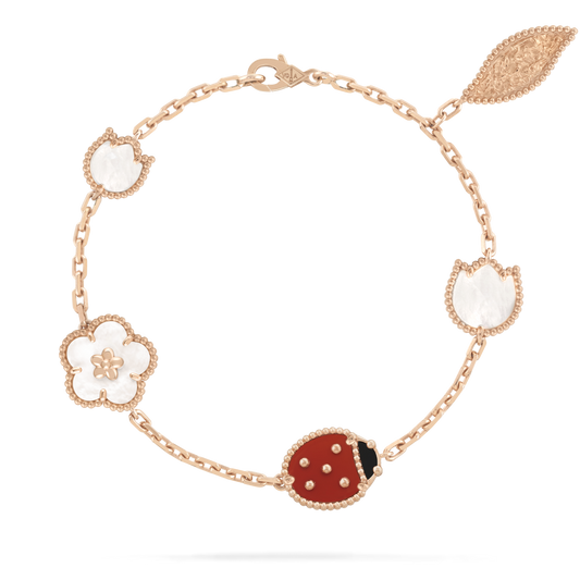 [✨ROSE✨]LUCKY SPRING 5 MOTIF BRACELET
