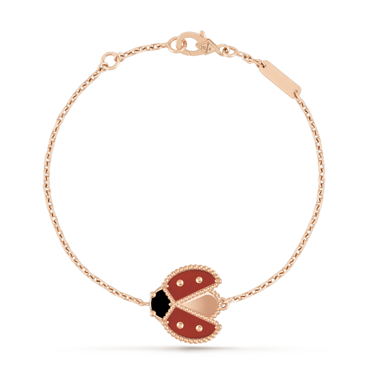 [✨ROSE✨]LUCKY SPRING 1 MOTIF PINK GOLD BRACELET