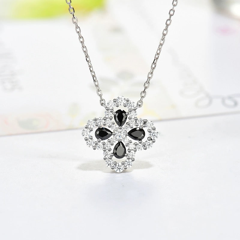 [✨ROSE✨]LOOP NECKLACE FULL MOTIF DIAMOND 16MM MULTIPLE COLORS