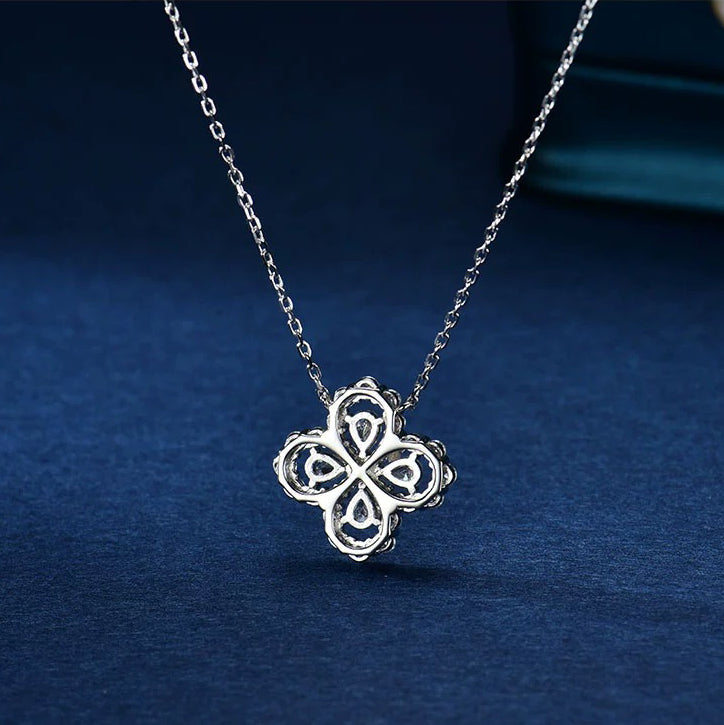 [✨ROSE✨]LOOP NECKLACE FULL MOTIF DIAMOND 16MM MULTIPLE COLORS