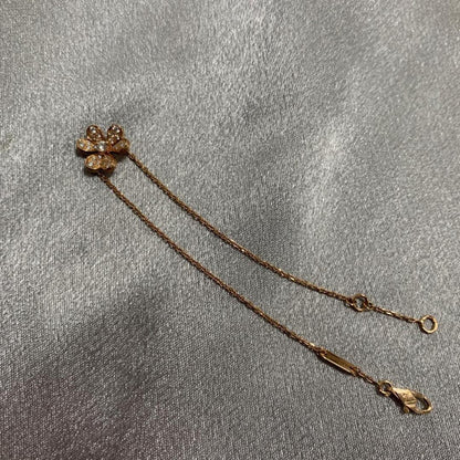 [✨ROSE✨]FRIVOLE ROSE GOLD FLOWER DIAMOND BRACELE
