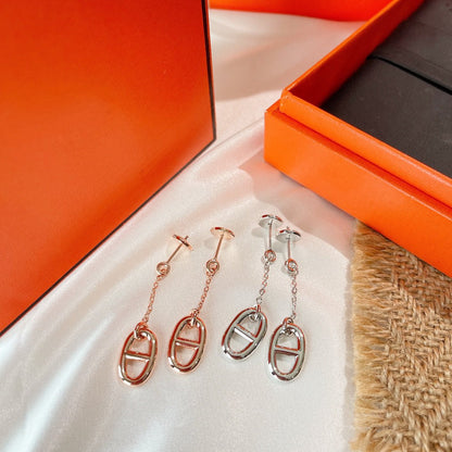[✨ROSE✨]CHAINE TASSEL EARRINGS