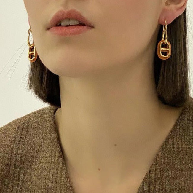 [✨ROSE✨]HM O'MAILLON GOLD EARRINGS