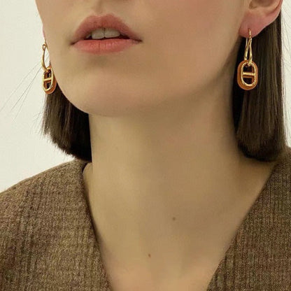 [✨ROSE✨]HM O'MAILLON GOLD EARRINGS