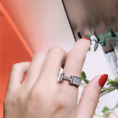 [✨ROSE✨]H RING FULL DIAMOND