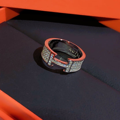 [✨ROSE✨]H RING FULL DIAMOND