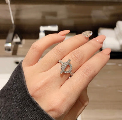 [✨ROSE✨]ECHAPPEE RING SILVER DIAMOND