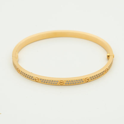 [✨ROSE✨]LOVE BRACELET 3.65MM DIAMOND-PAVED
