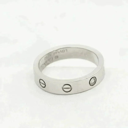 [✨ROSE✨]LOVE RING 4MM 1 DIAMOND SILVER