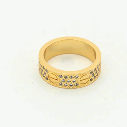 [✨ROSE✨]LOVE RING 5.5MM DIAMONDS PAVED