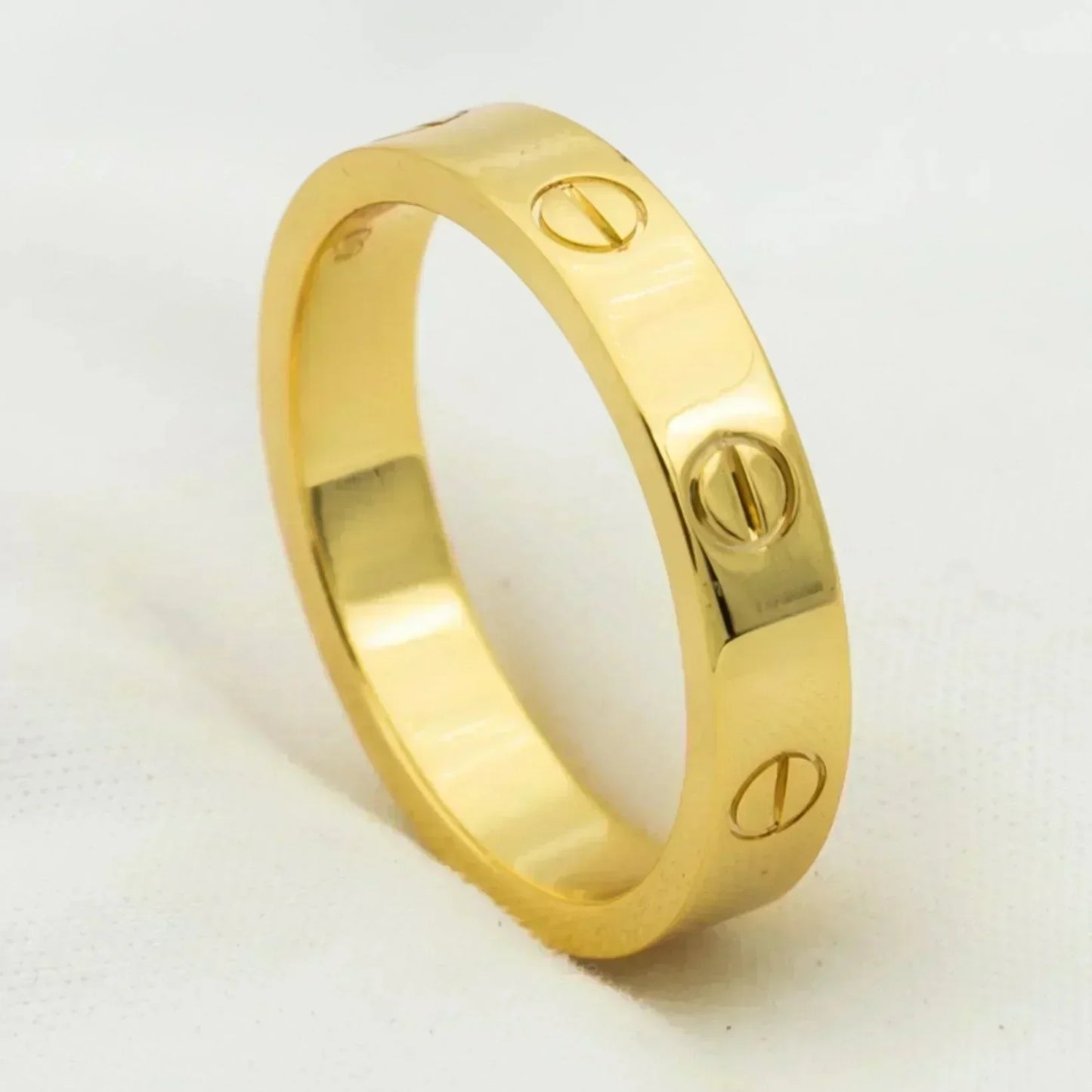 [✨ROSE✨]LOVE RING 4MM 1 DIAMOND GOLD