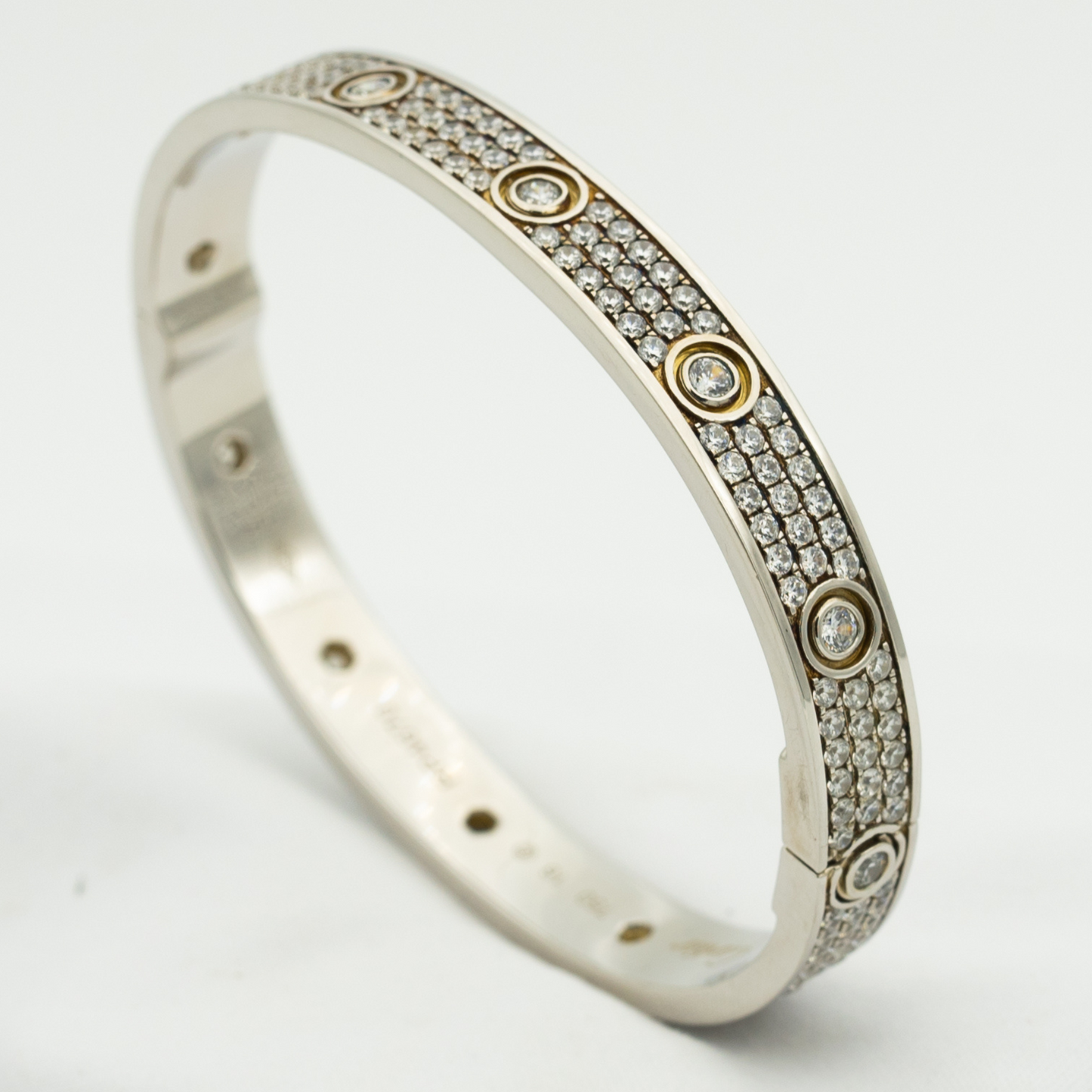 [✨ROSE✨]LOVE BRACELET 6.1MM DIAMOND-PAVED 10 BIG DIAMONDS