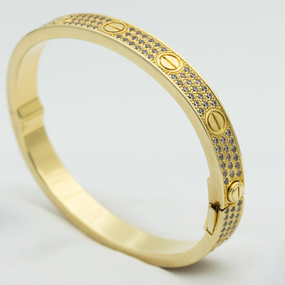 [✨ROSE✨]LOVE BRACELET 6.1MM DIAMOND-PAVED