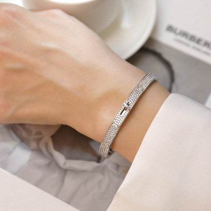 [✨ROSE✨]KELLY BRACELET DIAMOND PAVED