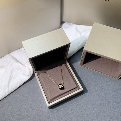 [✨ROSE✨]JEUX DE PINK GOLD DIAMOND NECKLACE