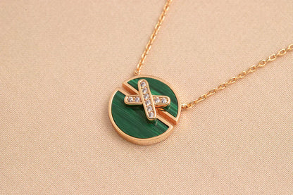 [✨ROSE✨]JEUX DE ROSE GOLD DIAMOND NECKLACE