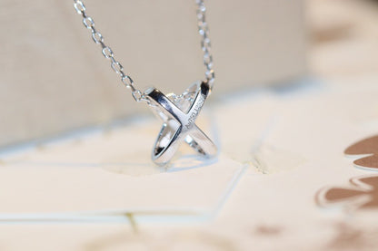 [✨ROSE✨]JEUX DE DIAMOND NECKLACE