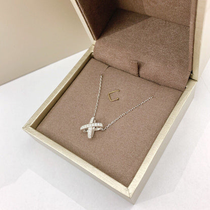 [✨ROSE✨]JEUX DE DIAMOND NECKLACE