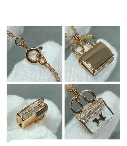 [✨ROSE✨]H CIRCE MOISSANITE PENDANT NECKLACE GOLD