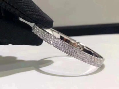 [✨ROSE✨]HM KELLY BRACELET IN SILVER AND FULL PAVE DIAMOND