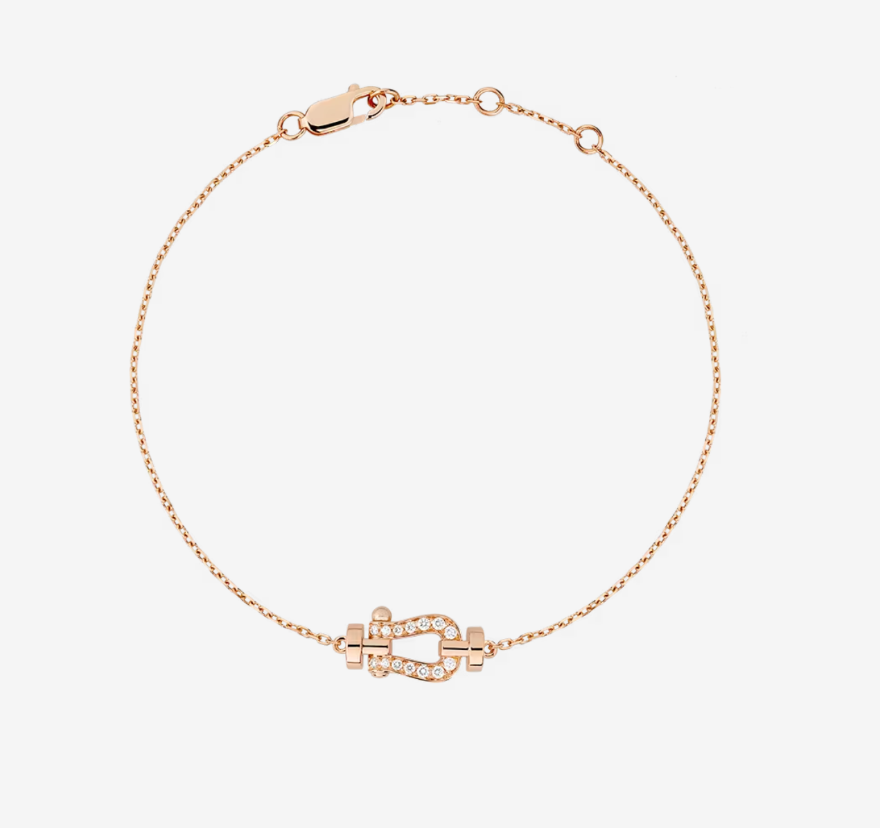 [✨ROSE✨]FORCE 10 FULL DIAMOND BUCKLE CHAIN LINK MINI MODEL