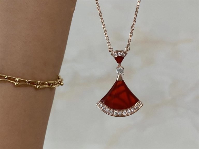 [✨ROSE✨]DREAM NECKLACE CARNELIAN DIAMOND