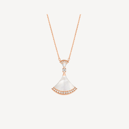 [✨ROSE✨]DREAM NECKLACE MOP PINK GOLD DIAMOND