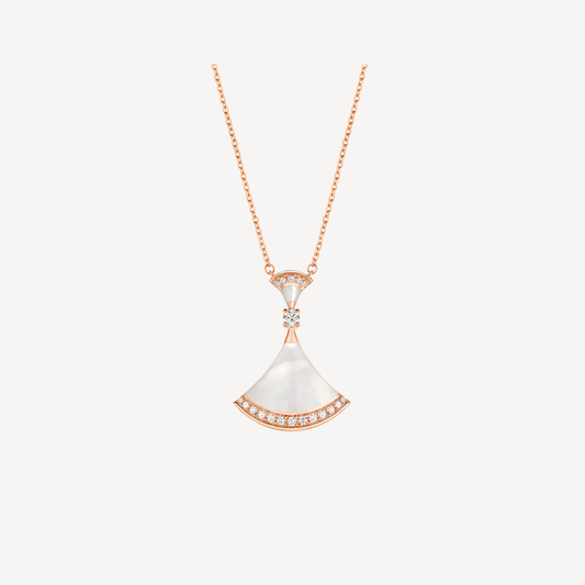 [✨ROSE✨]DREAM NECKLACE MOP PINK GOLD DIAMOND