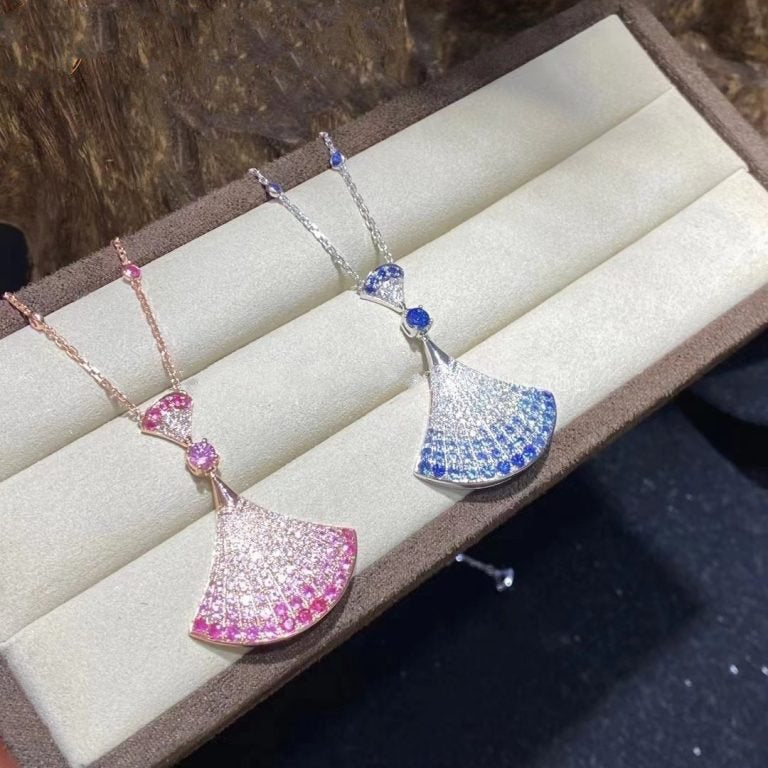 [✨ROSE✨]DREAM NECKLACK DIAMOND PINK GOLD