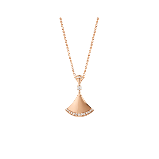 [✨ROSE✨]DREAM NECKLACE PINK GOLD DIAMOND